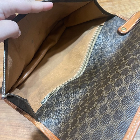 Vintage Celine Macadam canvas clutch bag - Picture 4 of 16